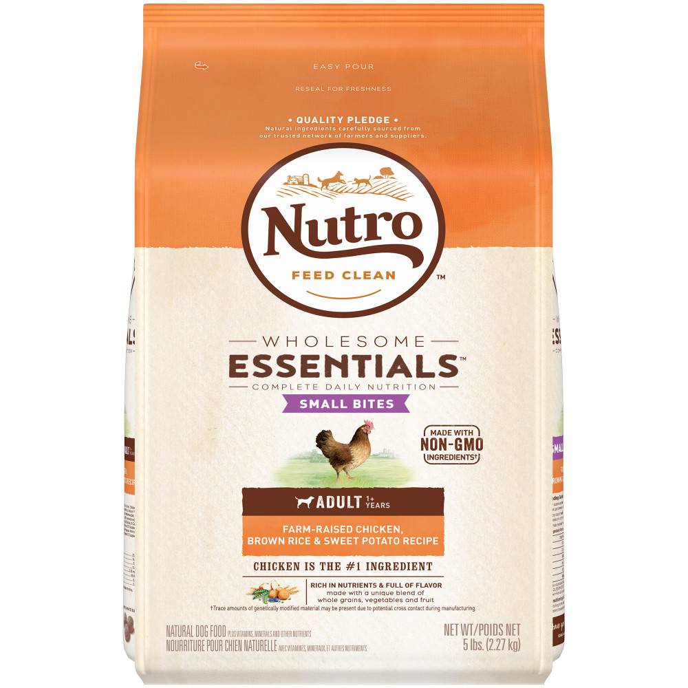 Nutro Wholesome Essentials Small Bites Chicken, Whole Brown Rice and Sweet Potato Dry Dog Food