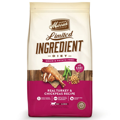 Merrick Limited Ingredient Diet Grain Free Real Turkey & Chickpeas Recipe Dry Dog Food