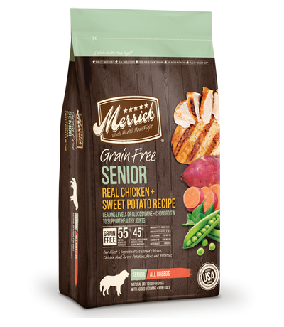 Merrick Grain Free Senior Real Chicken & Sweet Potato Recipe Dry Dog Food